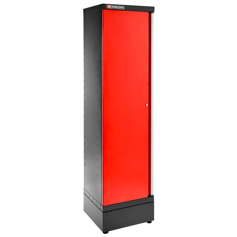 [JLS3-A500PP] Armoire 1 porte pleine, 3 étagères, L 533 x p 506 x h 2060 mm, rouge