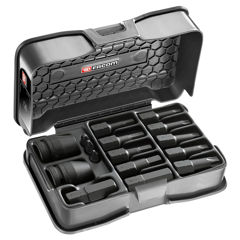 [JHX.14A] Coffret douilles 3/8' - 14 embouts impact