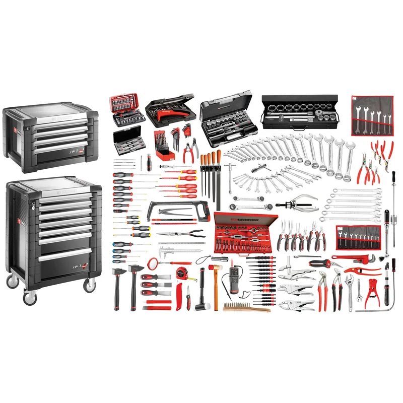 [JET7.M150A] Sélection maintenance industrielle 333 outils - servante 7 tiroirs et coffre
