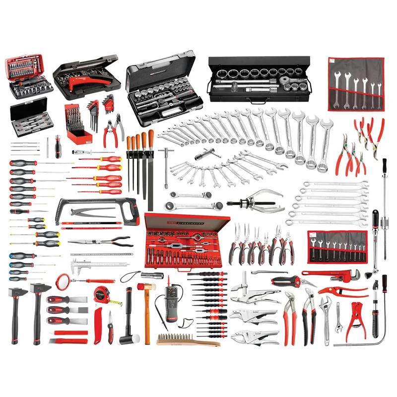 [JET7.M150A] Sélection maintenance industrielle 333 outils - servante 7 tiroirs et coffre