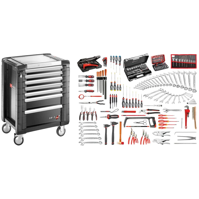 [JET7.M140A] Sélection maintenance industrielle 200 outils - servante 7 tiroirs