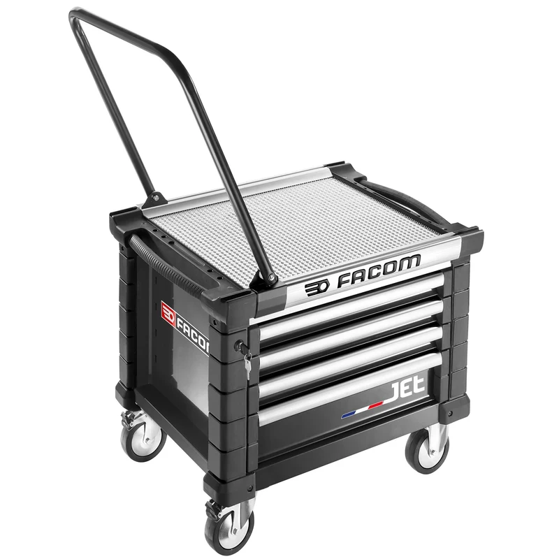 [JET.CR4NM3A] Coffre mobile 4 tiroirs, L 569 x H 421 mm, 3 modules par tiroir