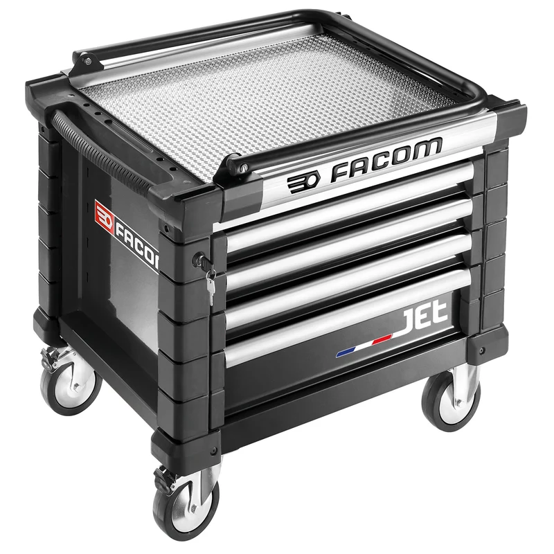 [JET.CR4NM3A] Coffre mobile 4 tiroirs, L 569 x H 421 mm, 3 modules par tiroir
