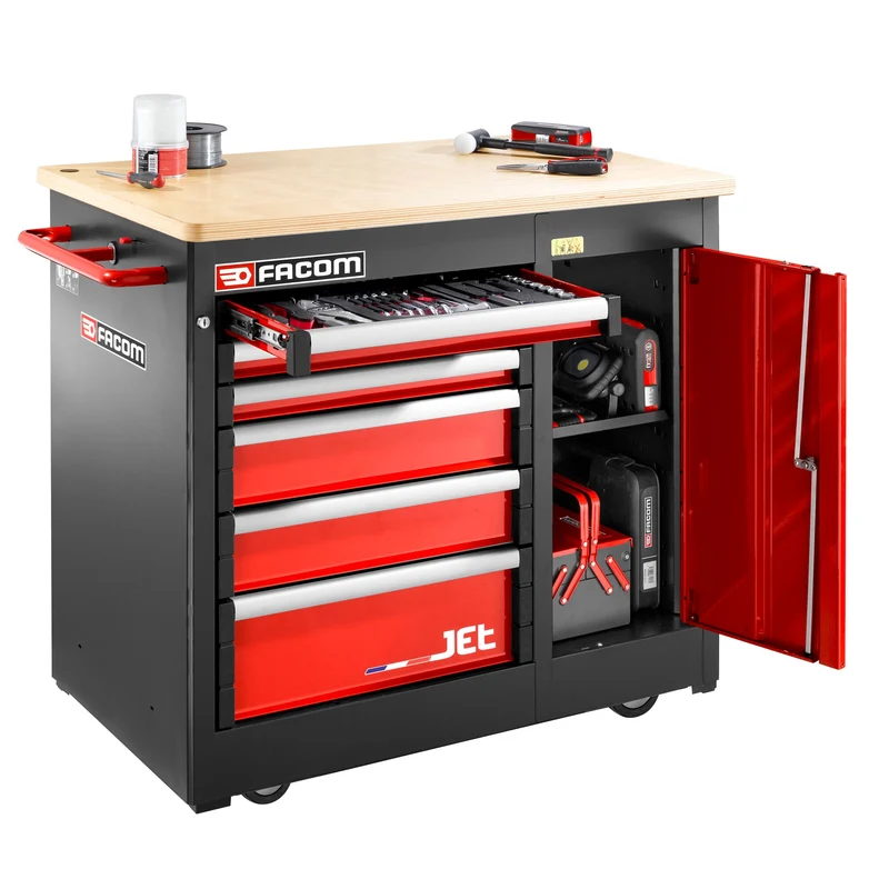 [JET.6MWBA] Établi position mobile ou fixe, 6 tiroirs