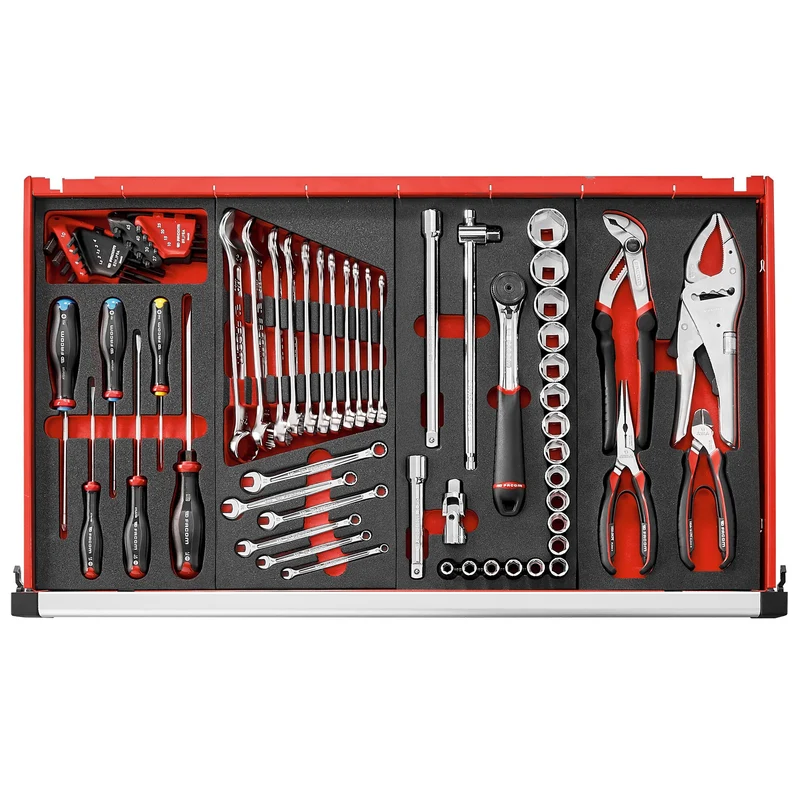 [JET.6M4A] Servante 6 tiroirs, L 759 x H 421 mm, 4 modules par tiroir, plateau 0,37 m²