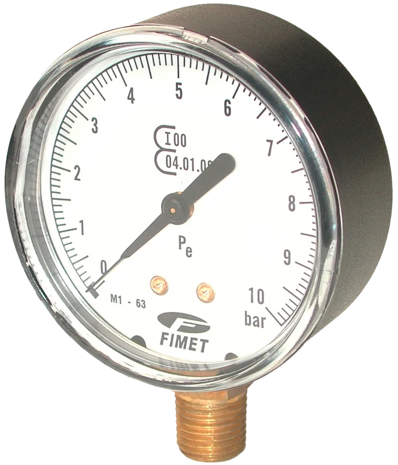 Manometre 0-10 Bar Ø63 Mm Ce 371602 Lacme
