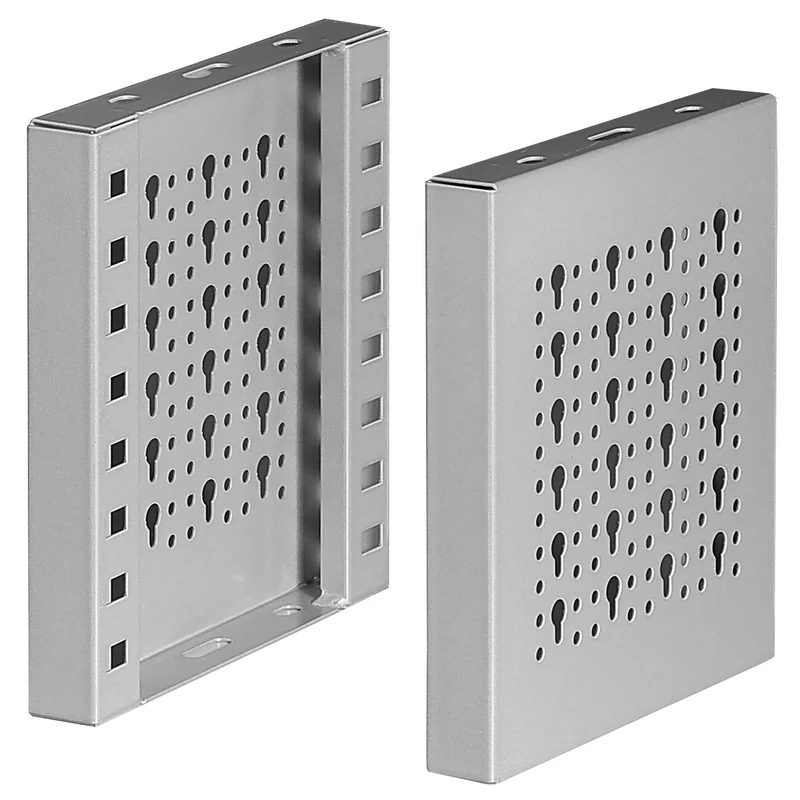 [F50030049] 2 montants métal 5003ME, pour création étagères, P 375 x H 222 mm