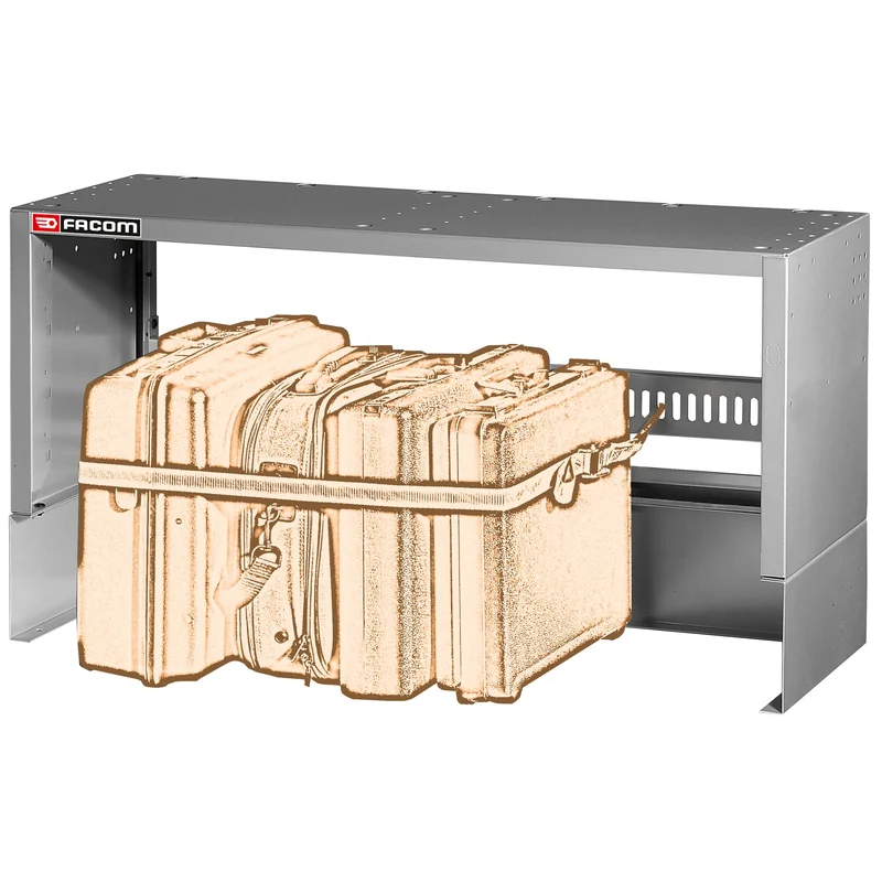 [F50020024] Base grande largeur, porte-valises, courroie de maintien, L 990 x H 542 mm