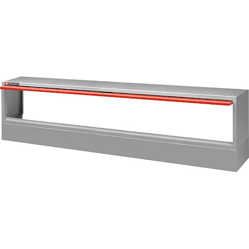 [F50020010] Base largeur XL, passage de roues, porte métal avec serrure, L 1237 x H 542 mm