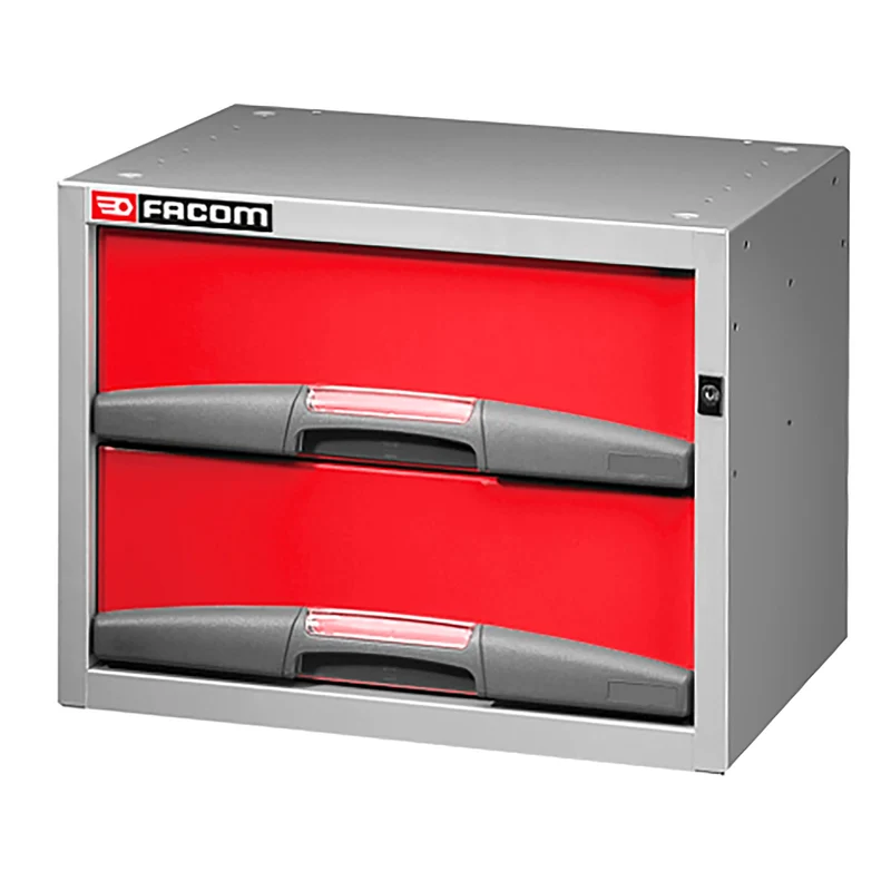 [F50000041] Caisson petite largeur avec 2 tiroirs H 155 mm, L 495 x H 382 mm