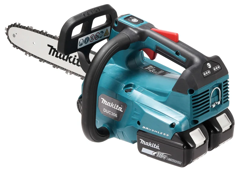 Tronçonneuse d'élagage 36 V 2 x 18 V Li-Ion 5 Ah 30 cm (2 batteries 5ah + kit d'accessoires) DUC306T001 MAKITA