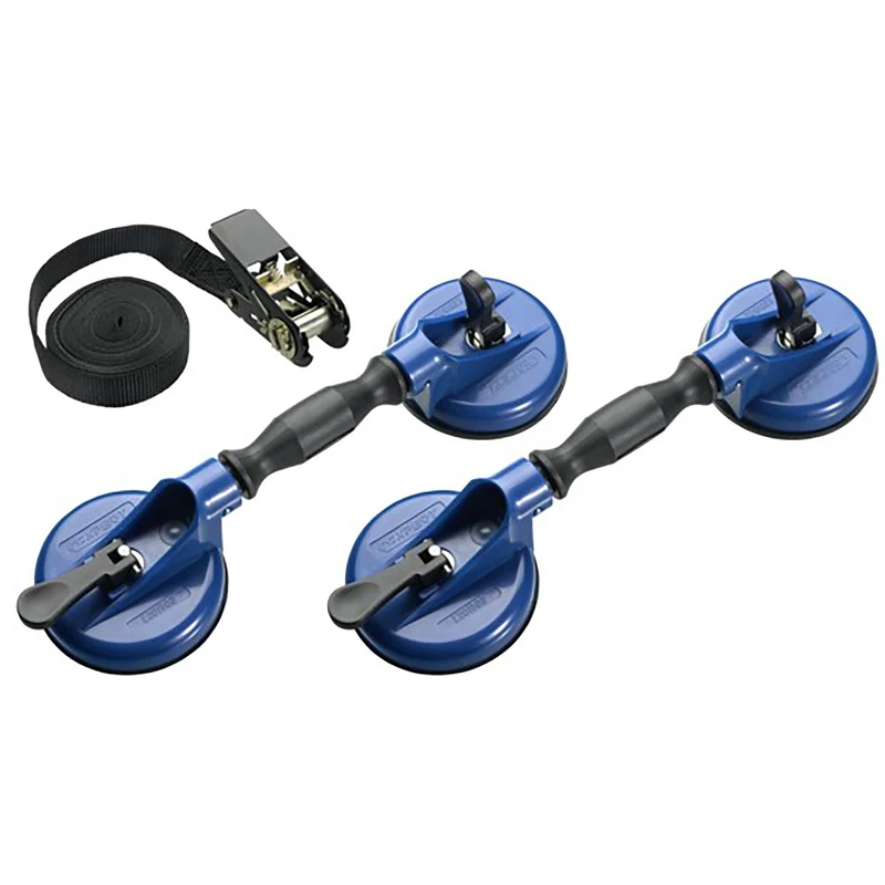 [E201501] Expert - Jeu de 2 paires de ventouses + sangle pour pare-brise