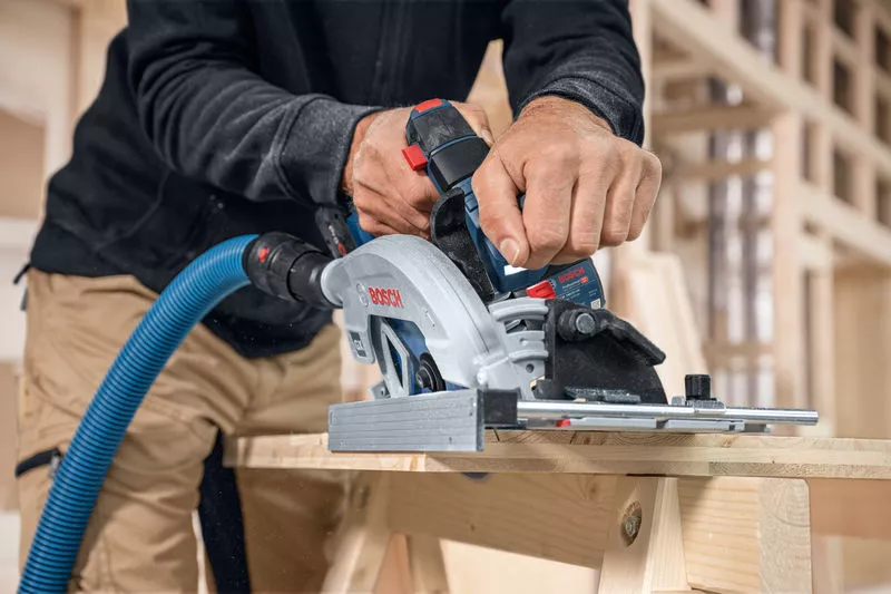 SCIE CIRCULAIRE ø 165 mm GKS 18V-57-2 GX + rail de guidage - 06016C1003 Bosch