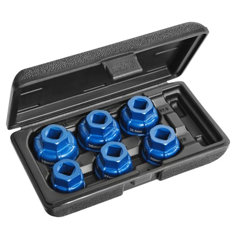 [E200239] Expert - Coffret de 6 douilles coiffes en aluminium