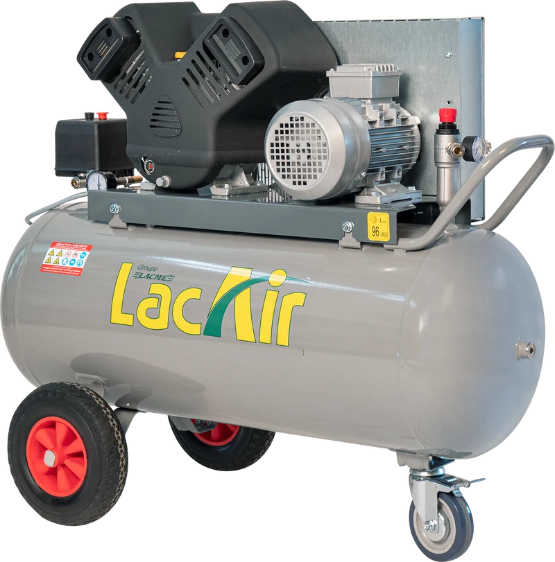 Compresseur Twinair 20/100 T Compresseur À Courroie Triphasé 20 M³/H Sur Cuve 100 Litres 463100 Lacme