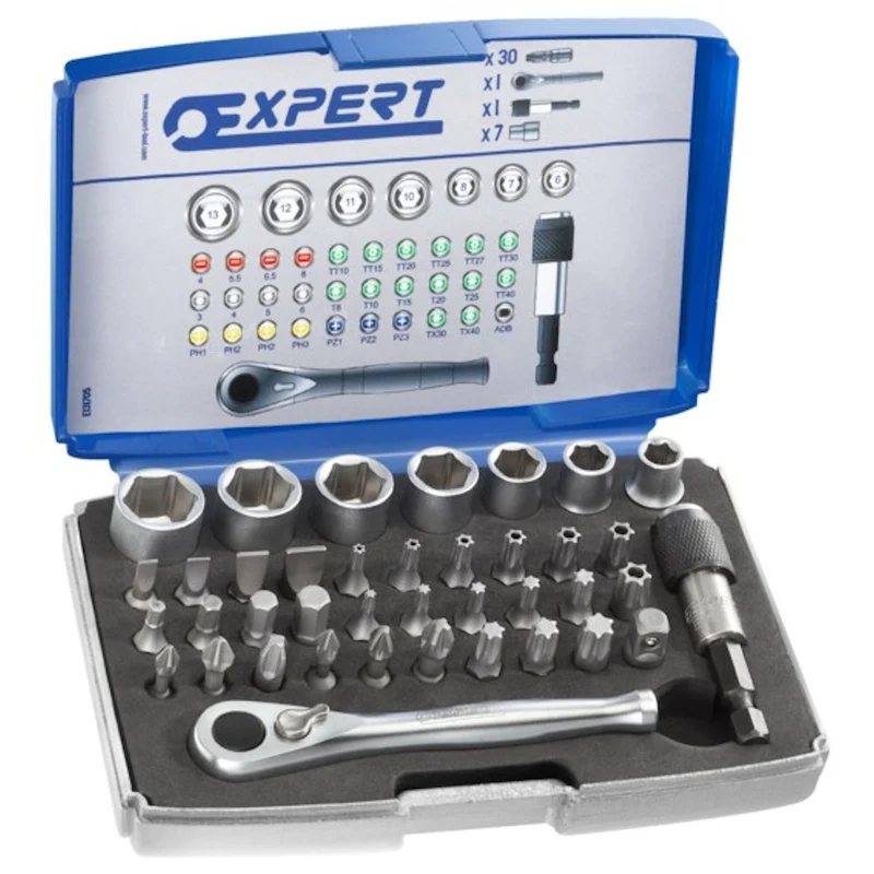 [E131705] Coffret d'embouts 1/4", 39 pièces