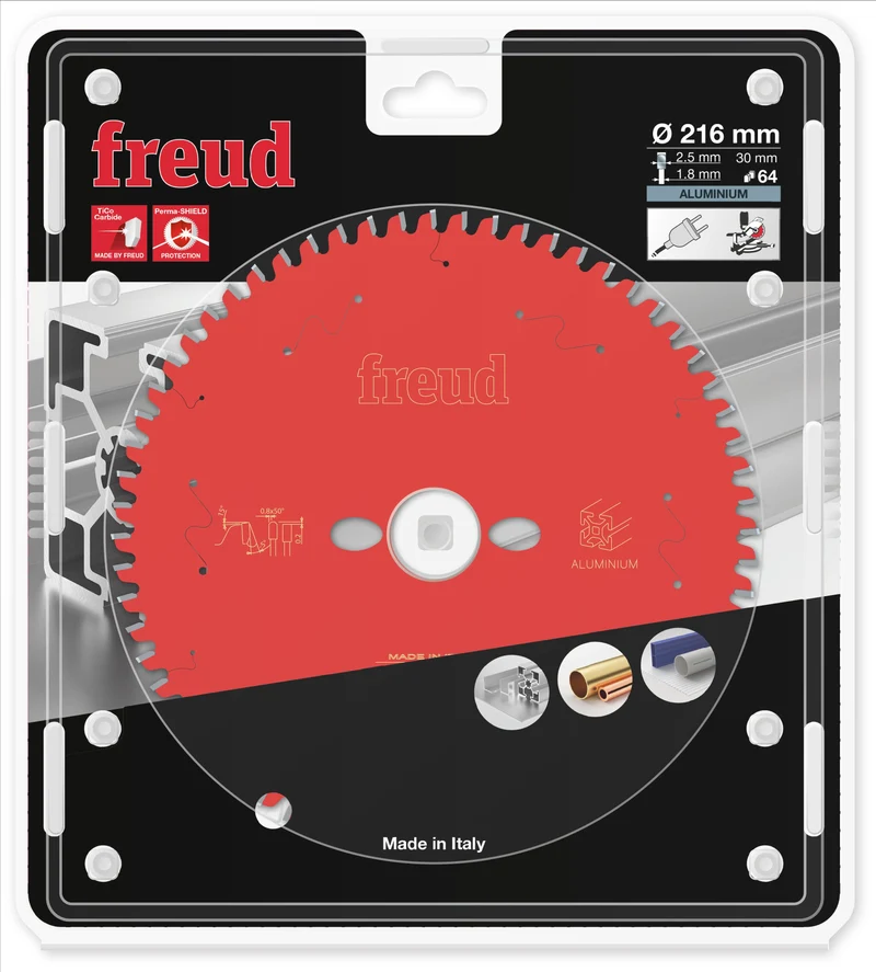 Lame scie circulaire aluminium D216 2,5/1,8 AL30 Z64 TP -5° - F03FS09821 FREUD