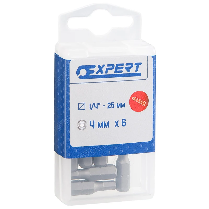 [E113658] EXPERT Embouts 6 pans 25 mm 1/4”