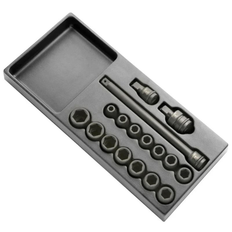 [E040601] Module de douilles impact 1/2", 17 pièces
