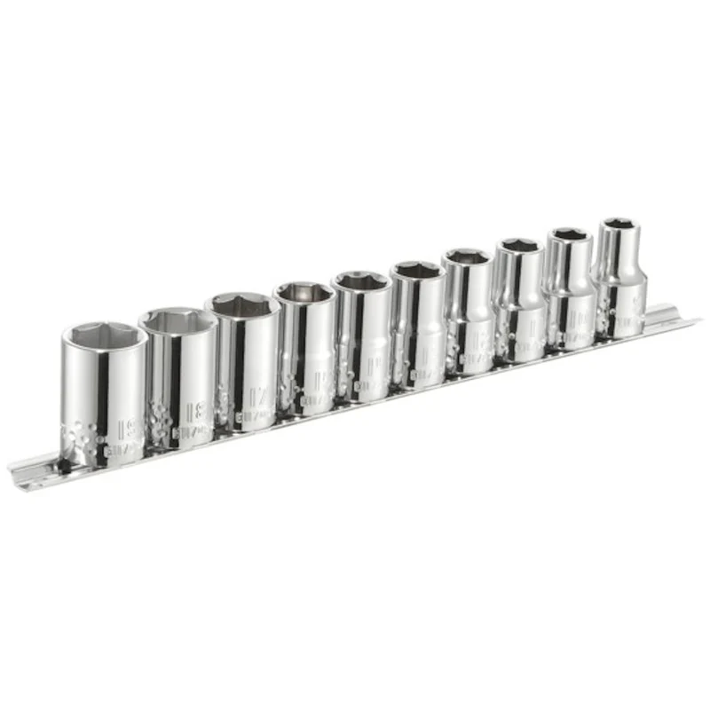 [E034837] Jeu de douilles 1/2", 10 pièces