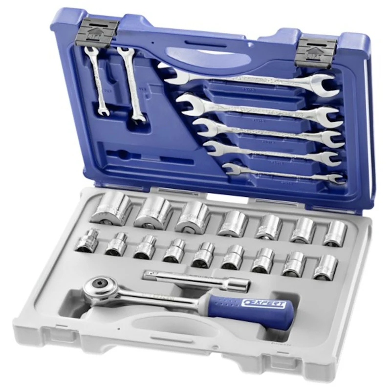 [E032937] Jeu de douilles tournevis 6 pans 1/2", 25 pièces