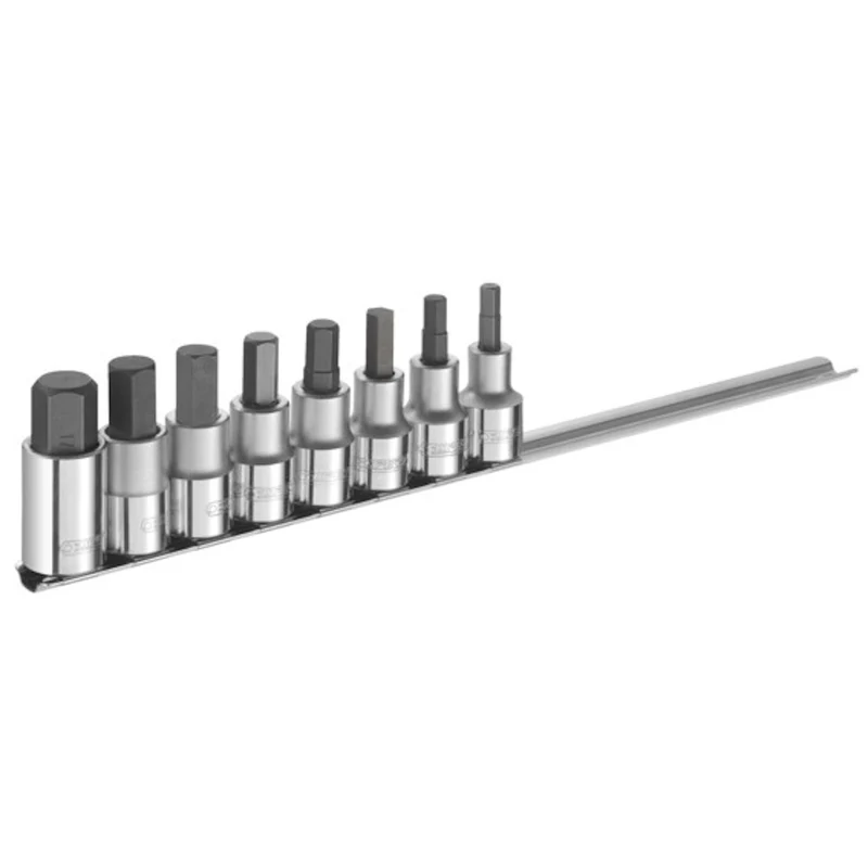 [E032904] Jeu de douilles tournevis, 1/2", 8 pièces
