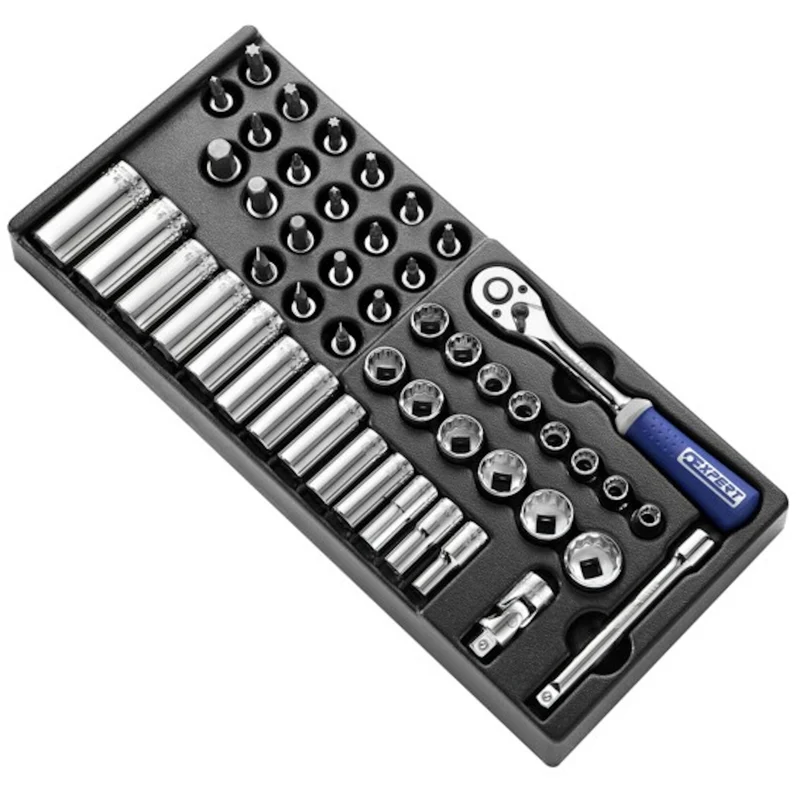 [E031821] Module de douilles et accessoires 3/8", métriques, 50 pièces