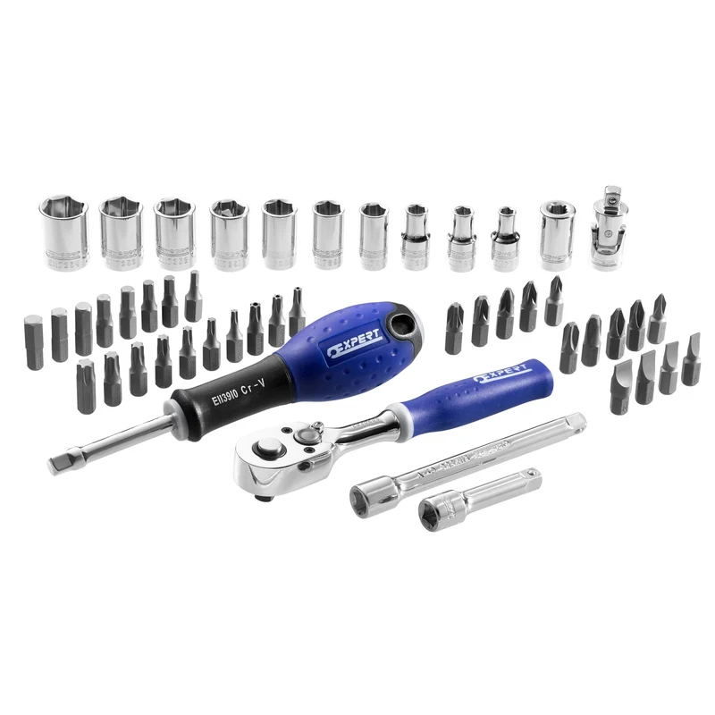 [E030729] Jeu de douilles mini 1/4", 48 pièces