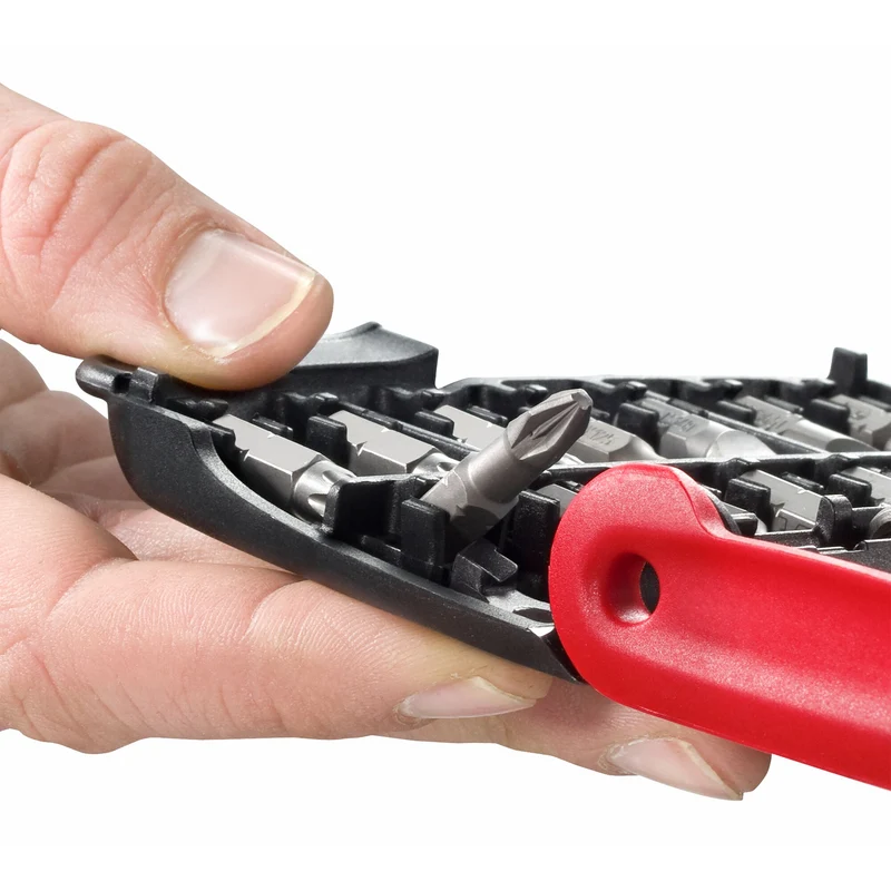 [E.120PB] Boîte de 28 embouts (fente, PH, PZ, 6 pans, Torx)