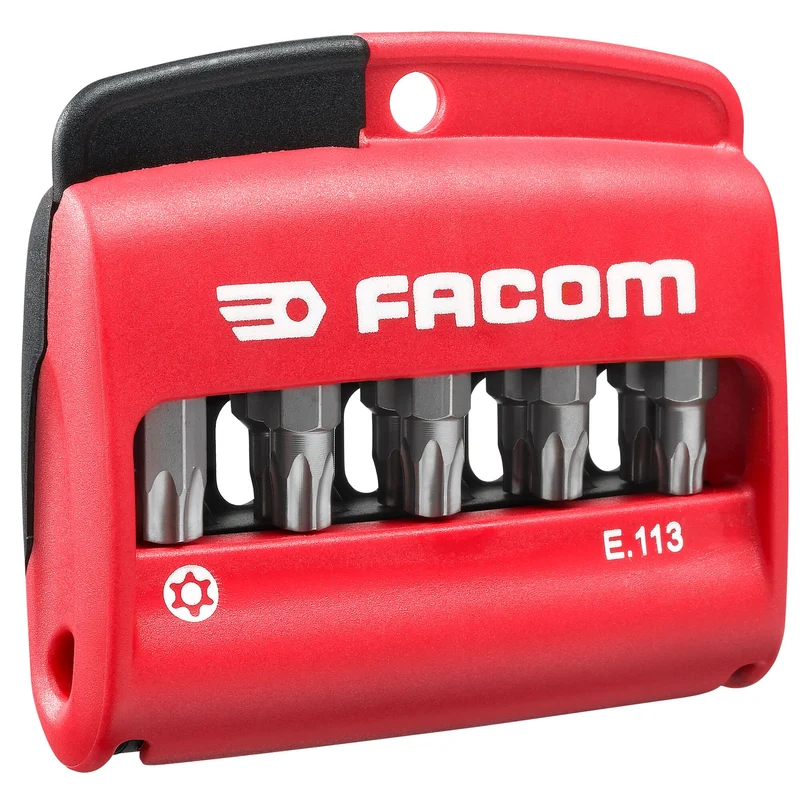 [E.113] Jeu mixte de 10 embouts Resistorx® 1/4" - série 1 - 25 mm + porte-embouts