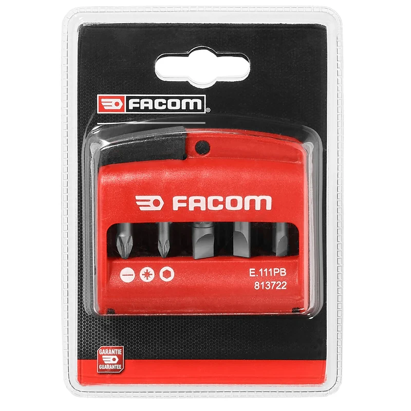 [E.111PB] Jeu mixte de 10 embouts 1/4” - série 1 - 25 mm + porte-embouts - n°2