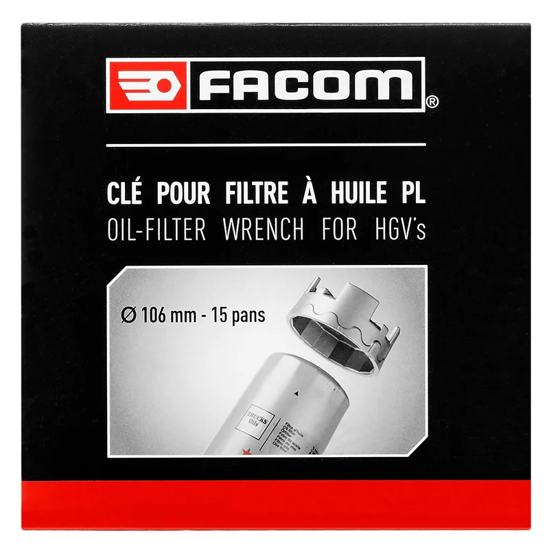 [DP.106-15PB] Clé pour filtres à huile Renault et Volvo Trucks