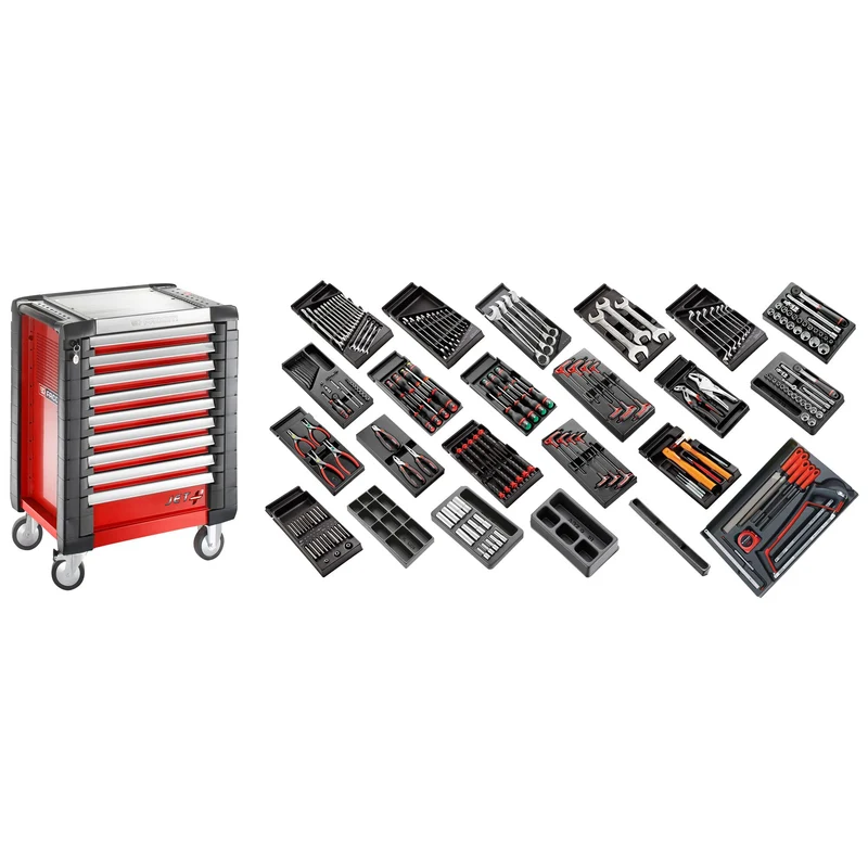 [CM.230] Sélection tous métiers 230 outils - servante 9 tiroirs