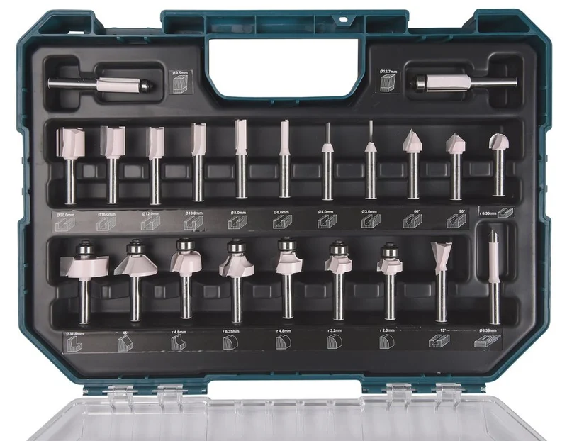 Coffret de22 fraises Ø 8 mm - D-74778 Makita