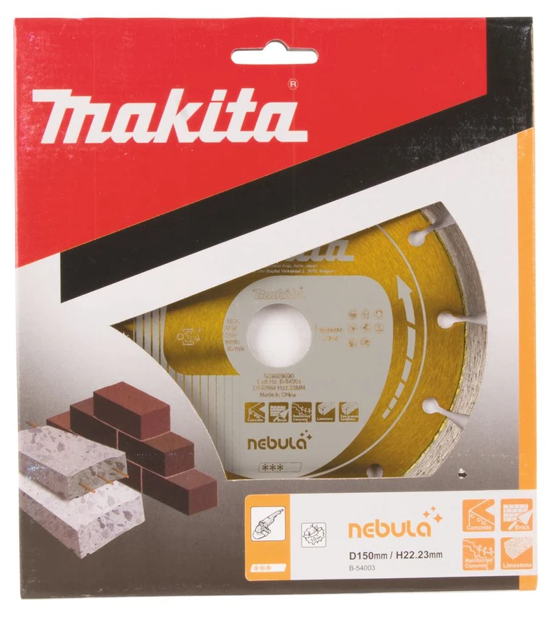 Disques diamant NEBULA pour béton 150x22,23 - B-54003 Makita