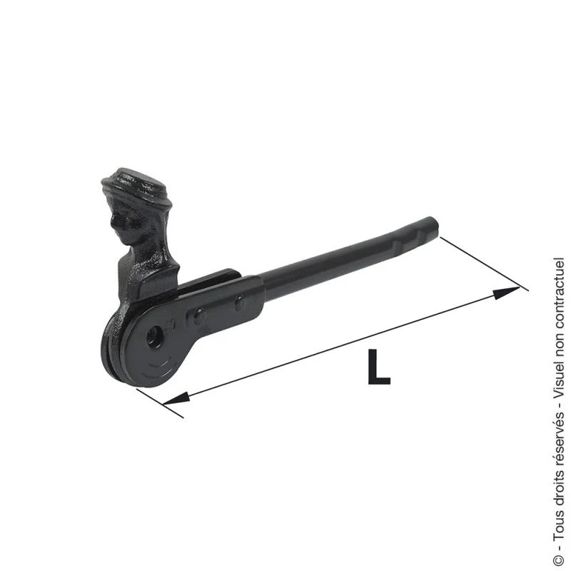 ARRET BERGERE A SCELLER longueur 140mm noir - 0723901