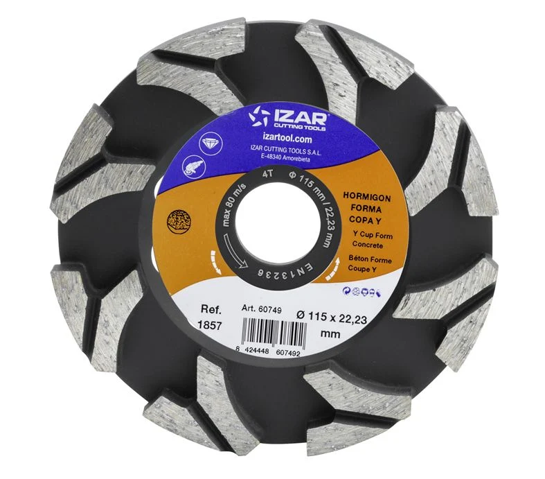 ASSIETTE / DISQUE 180mm A PONCER BETON FORME COUPE Y - 1857.64082 IZAR