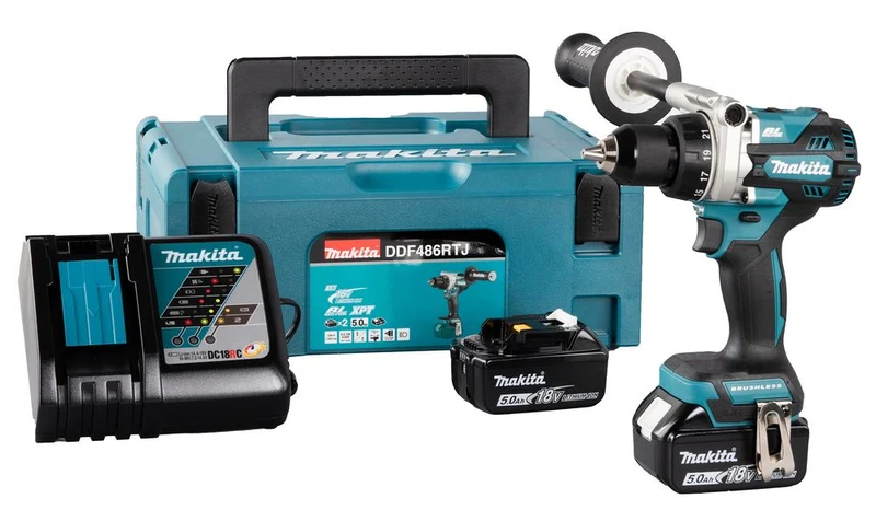 PERCEUSE VISSEUSE 18V 125 Nm LI-ION + 2x5ah + chargeur DDF486RTJ Makita