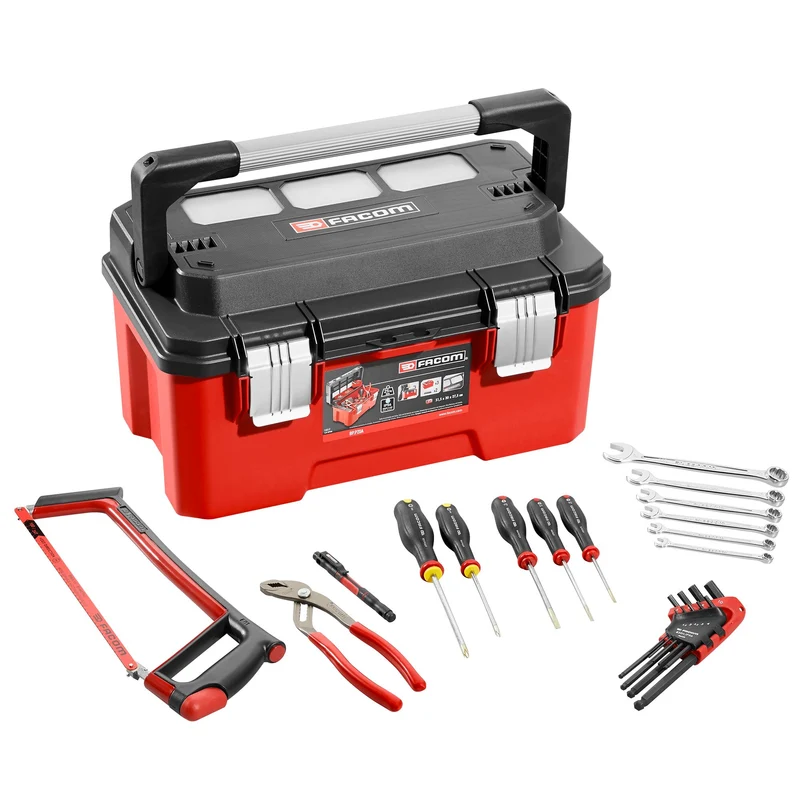 [BP.P20ACM1PB] Boite à outils en plastique type Cantilever PRO, 20 inches, sélection 22 outils