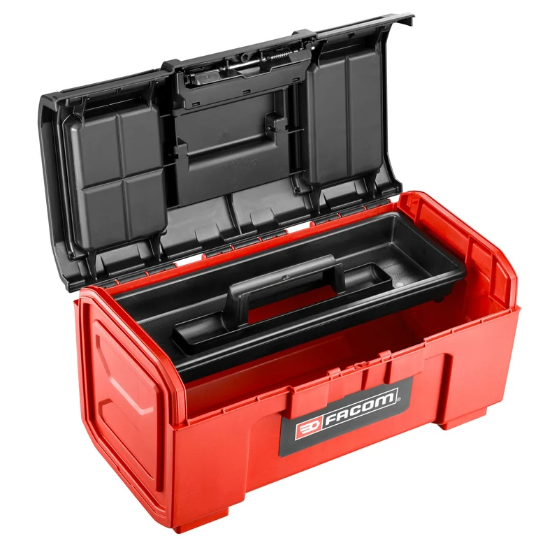 [BP.C19NPB] Boîte à outils plastique 19'' à fermeture automatique