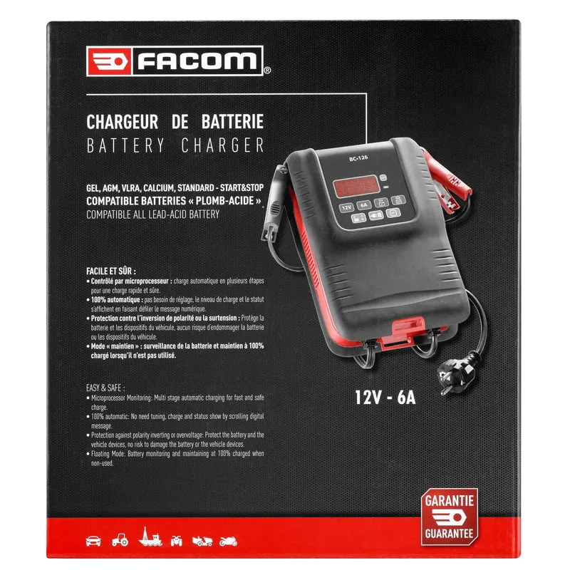 [BC126PB] Chargeur de batterie, 12 volts - 6 ampères