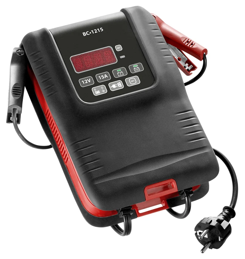 [BC1215] Chargeur de batteries 12 volts 15 Ampères. rapide pour VL, VUL, PL 12V. Mode "SHOWROOM"