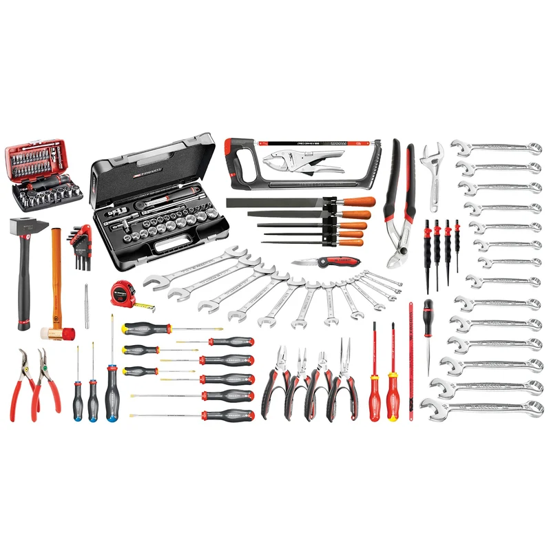 [BT203.M120A] Sélection maintenance industrielle 147 outils - boîte à outils bi-matière 3 tiroirs