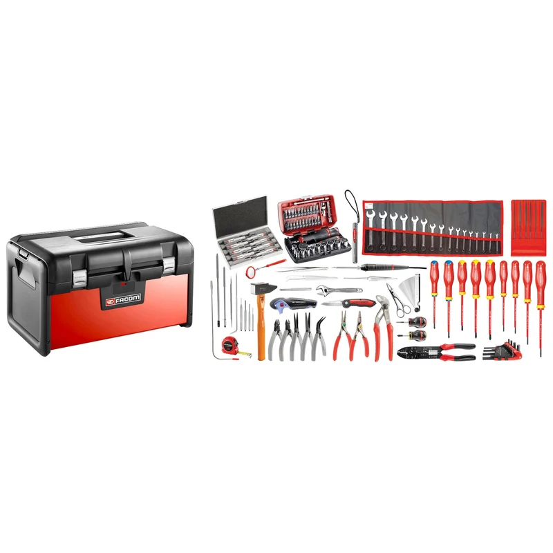 [BT200.EM41A] Sélection électromécanique 120 outils - boîte à outils bi-matière