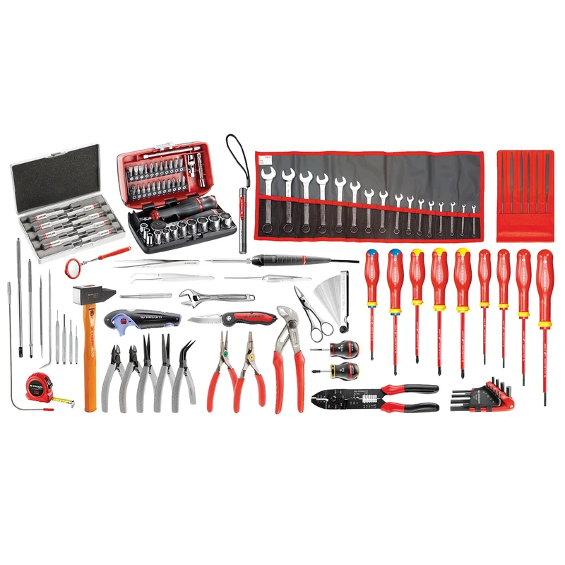 [BT200.EM41A] Sélection électromécanique 120 outils - boîte à outils bi-matière