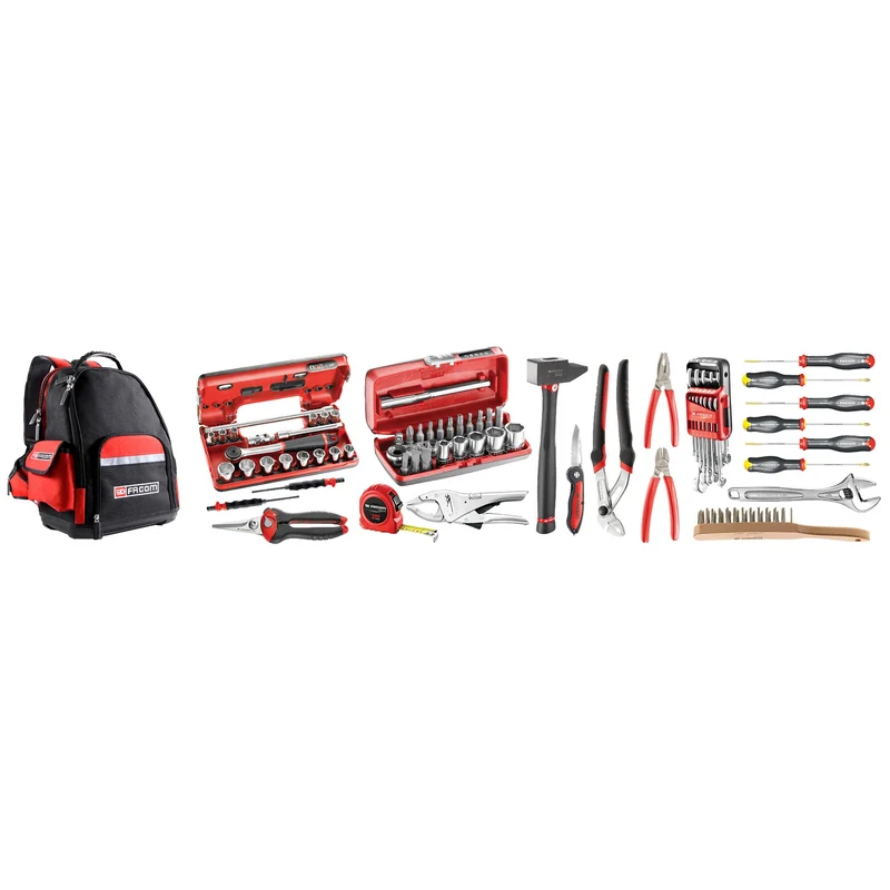 [BSL30.M510A] Sélection particuliers/enseignement technique 74 outils - sac à dos textile