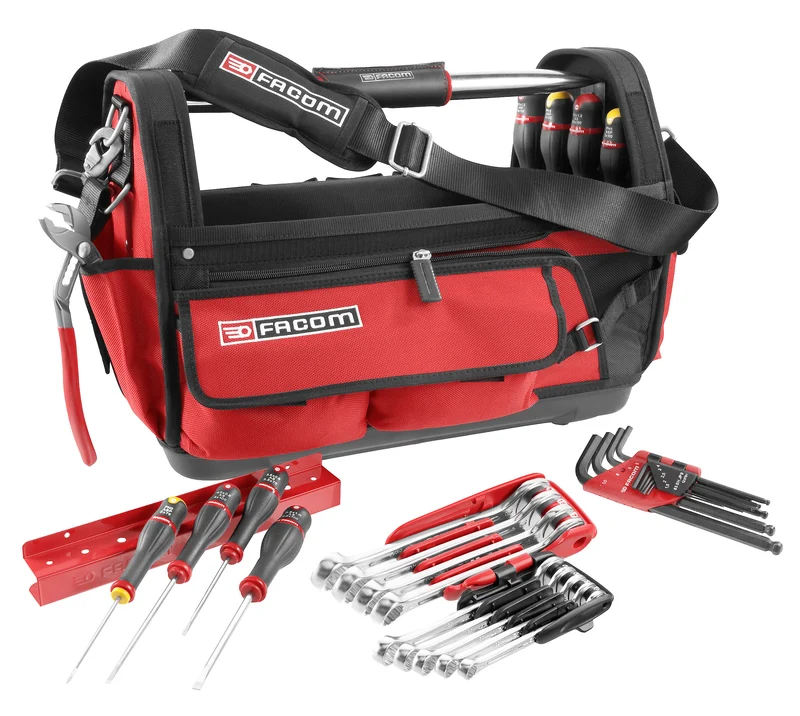 [BS.T20CM1PB] Grand sac à outils, 20 inches avec sélection de 28 pièces, métrique