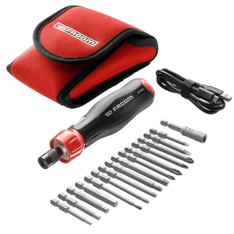 [ATPA4V.J16PB] Tournevis E-PROTWIST® à assistance électrique 4V, trousse 16 pièces Maintenance