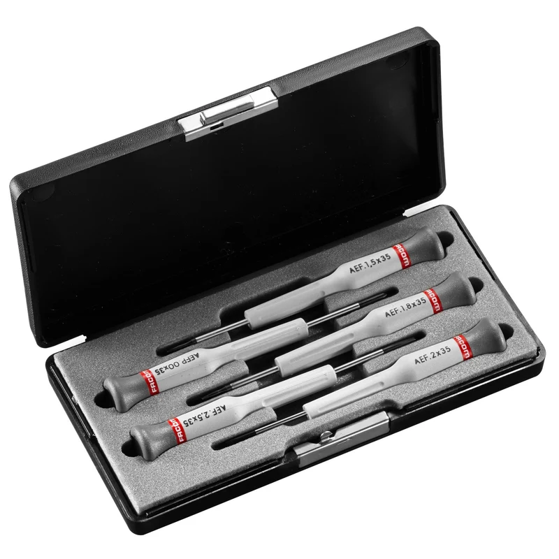 [AEF.J1] Coffret de tournevis MICRO-TECH®, pour vis à fente et Phillips®, 5 pièces