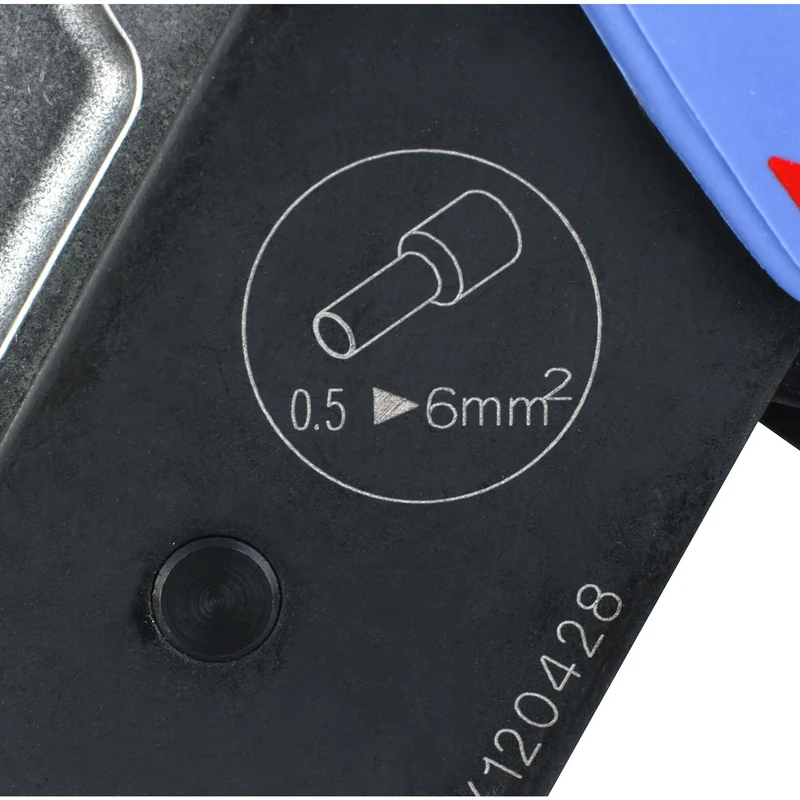 [985895] Pince à sertir pour extrémités de câbles, capacité 0,5 à 6 mm²